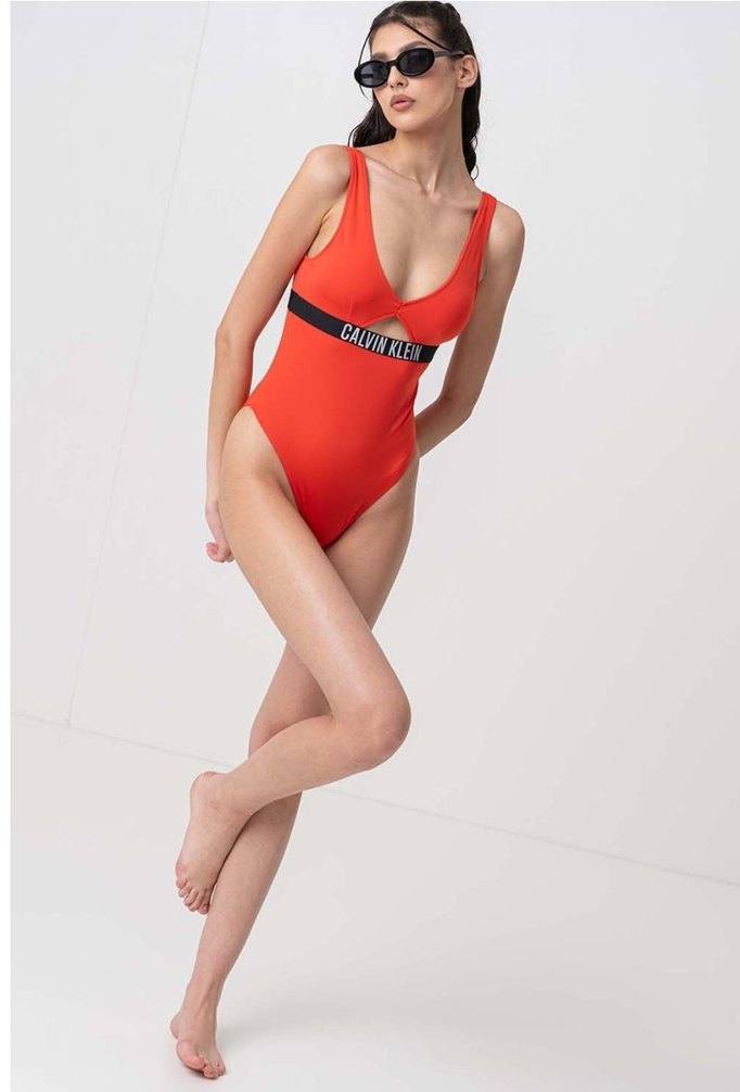 Calvin Klein Kırmızı Mini Kemerli Mayo - Görsel 2