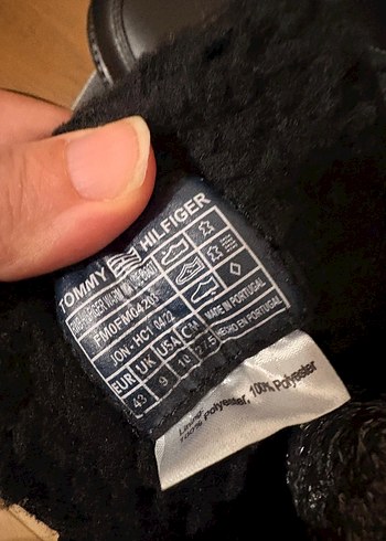 Tommy Hilfiger Siyah Deri Erkek Bot - Görsel 4