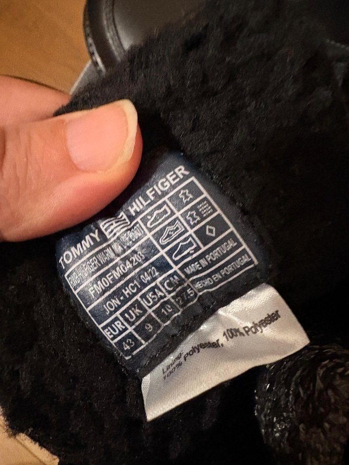 Tommy Hilfiger Siyah Deri Erkek Bot - Görsel 4