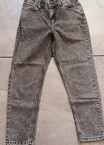 Gri Regular Fit Kadın Denim Pantolon