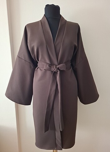 52 Beden kahverengi Renk Kimono 