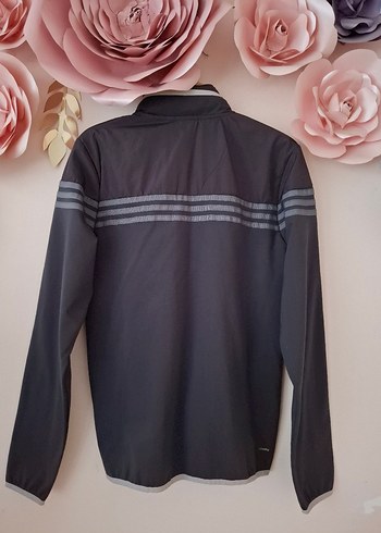 Gri Adidas Fermuarlı Erkek Spor Ceket - Görsel 2