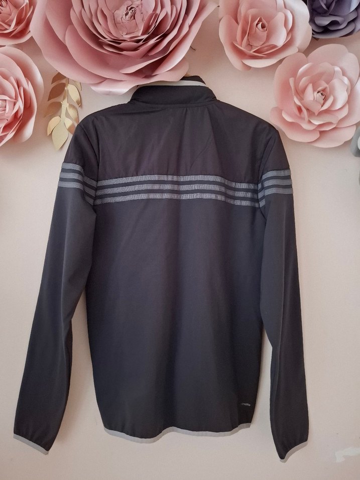 Gri Adidas Fermuarlı Erkek Spor Ceket - Görsel 2