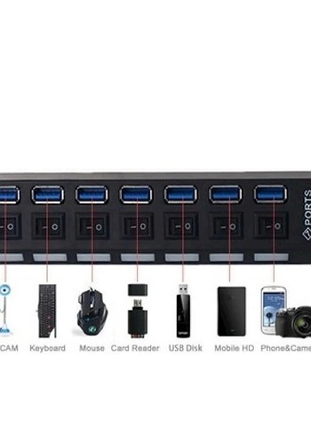 Anahtarlı 7'li USB çoğaltıcı 3.0 - Görsel 2