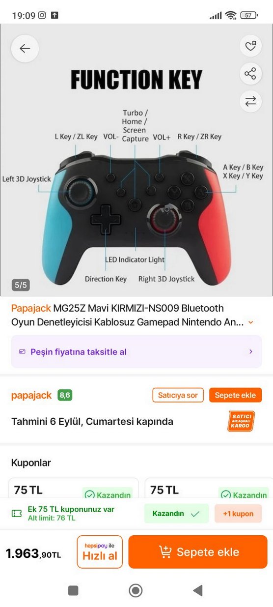 Parça niyetine Gamepad - Görsel 4