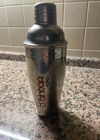 Siyah Paslanmaz Çelik Kokteyl Shaker - Görsel 2