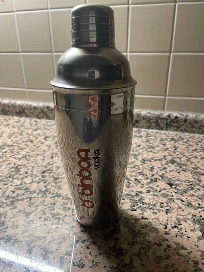 Siyah Paslanmaz Çelik Kokteyl Shaker - Görsel 2