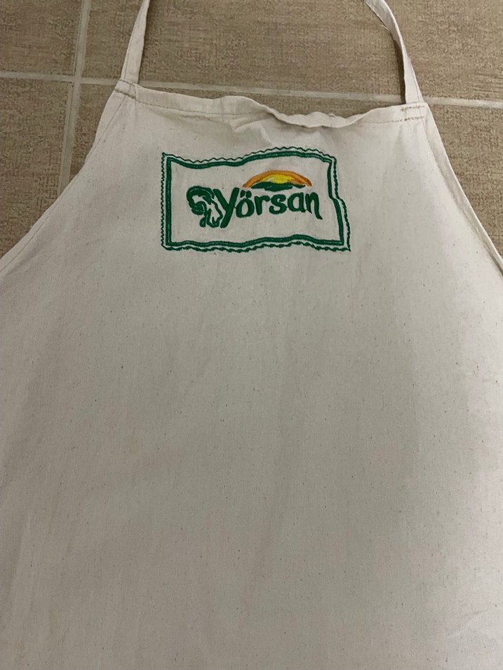 Beyaz Baskılı Mutfak Önlüğü - Görsel 2