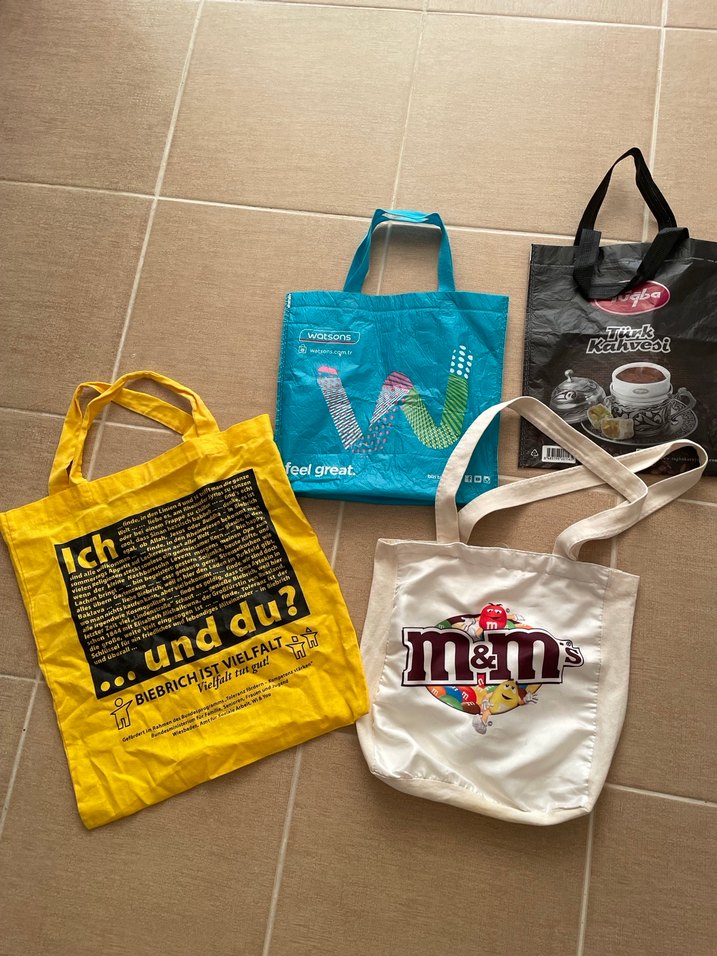 Sarı Baskılı Kadın Tote Çanta - Görsel 3