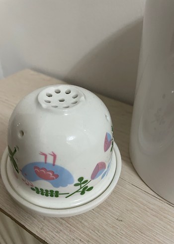 Beyaz Gri Çağdaş Desensiz Tabak ve Kupa - Görsel 4