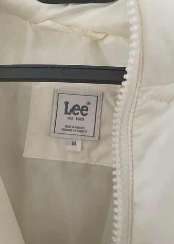 Beyaz Fermuarlı Kadın Kışlık Mont - Görsel 2