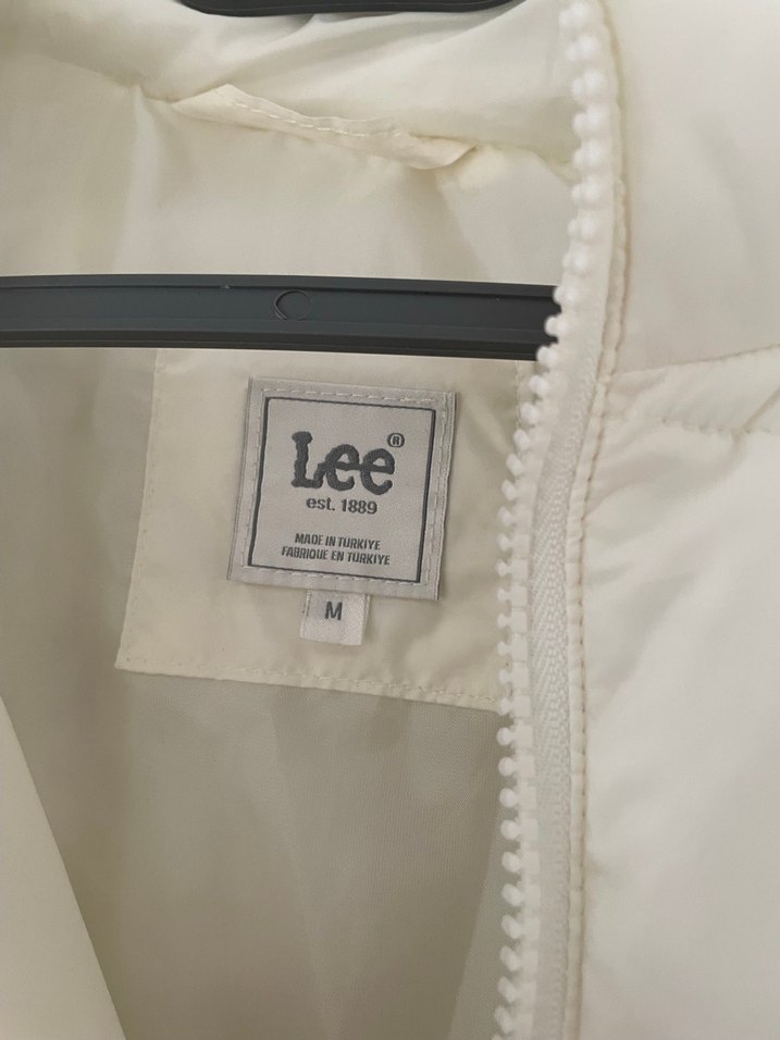 Beyaz Fermuarlı Kadın Kışlık Mont - Görsel 2