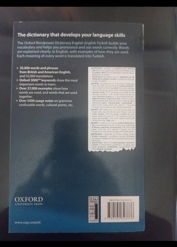  Oxford Wordpower İngilizce-Türkçe Sözlük