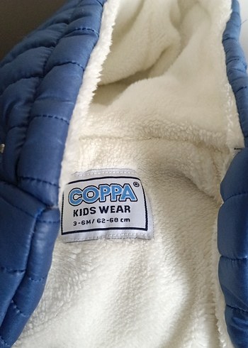 Mavi Fermuarlı Bebek Kayak Tulumu - Görsel 2