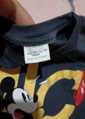 Siyah Baskılı Mickey Erkek Şort Takım - Görsel 3