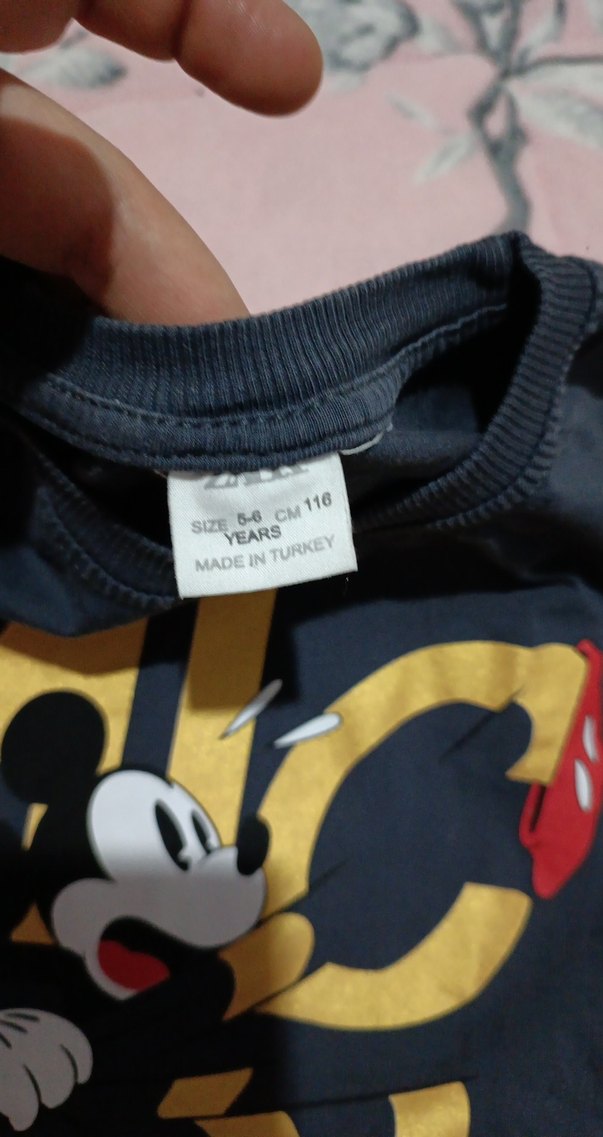 Siyah Baskılı Mickey Erkek Şort Takım - Görsel 3