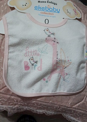 Pembe Nakışlı Bebek Önlüğü - Görsel 2