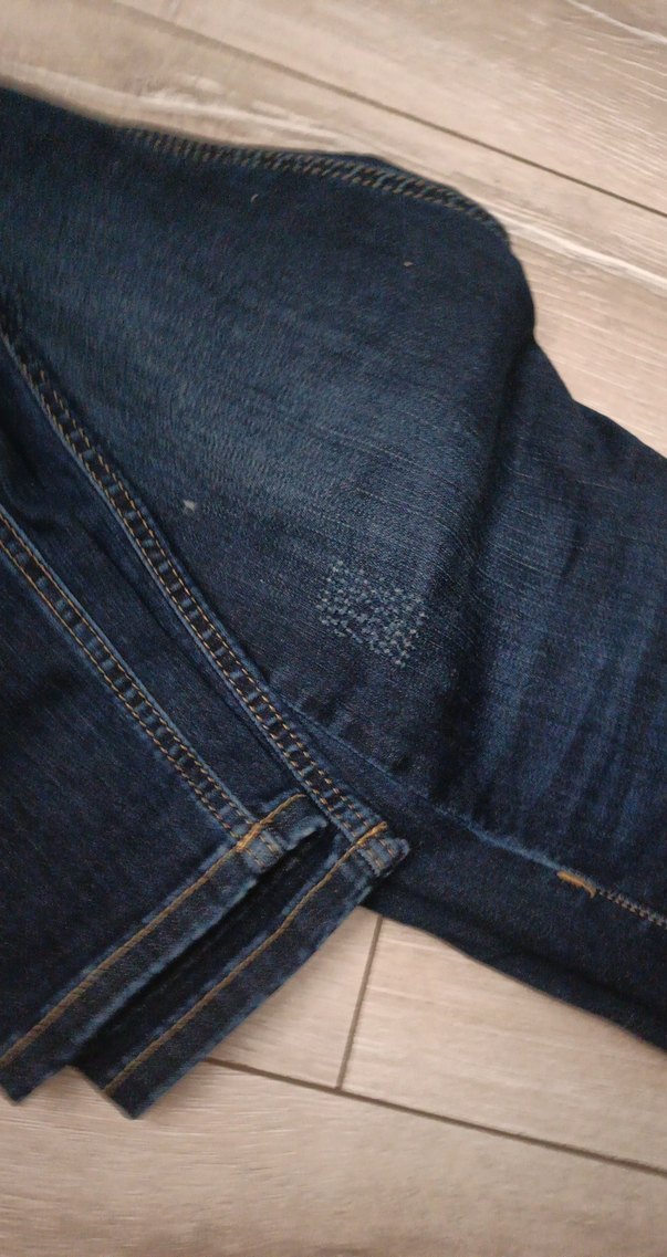 Nakışlı Lacivert Kadın Kot Pantolon - Görsel 3