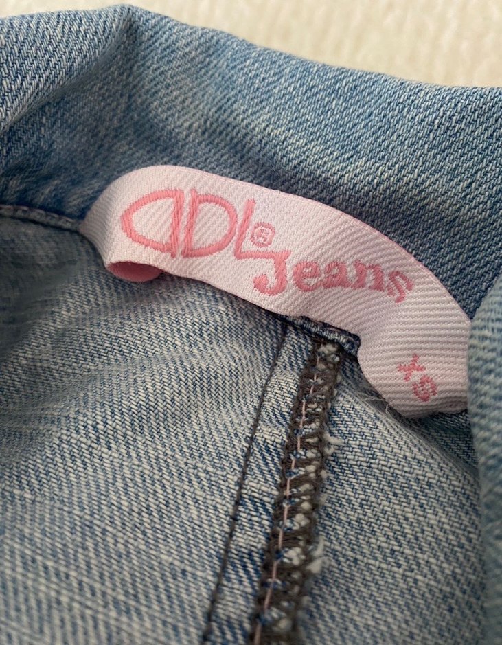 Düğmeli Kadın Kot Ceket, Normal Boy, Mavi - Görsel 2