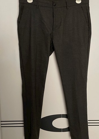 Gri Erkek Tailored Fit Ofis Pantolonu