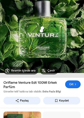 Oriflame Venture EDT 100 ml Erkek Parfüm