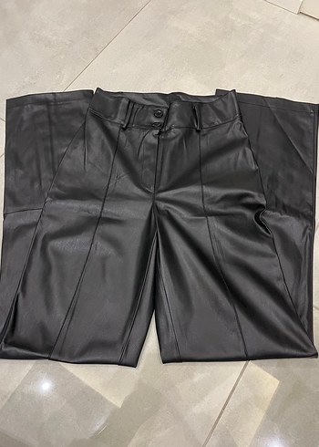 siyah deri pantolon - Görsel 3
