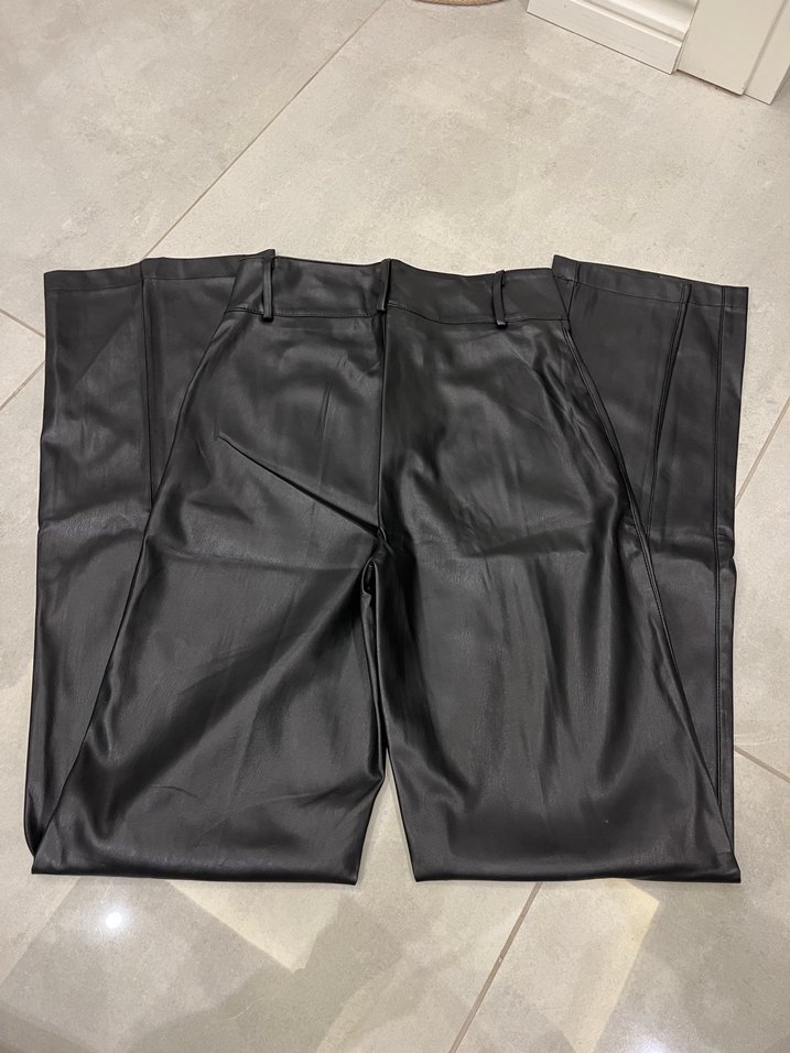 siyah deri pantolon - Görsel 4