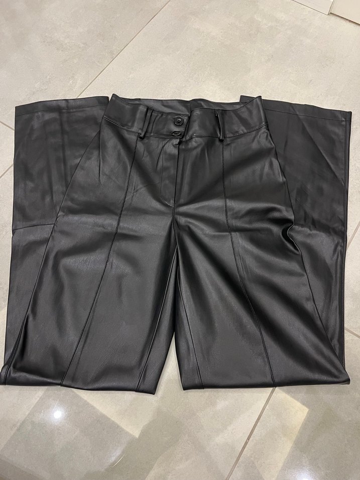 siyah deri pantolon - Görsel 3