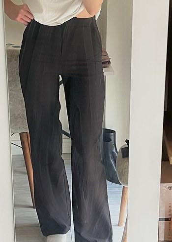 trendyolmilla siyah kumaş pantolon - Görsel 2