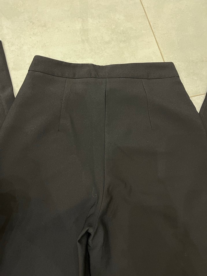 trendyolmilla siyah kumaş pantolon - Görsel 4