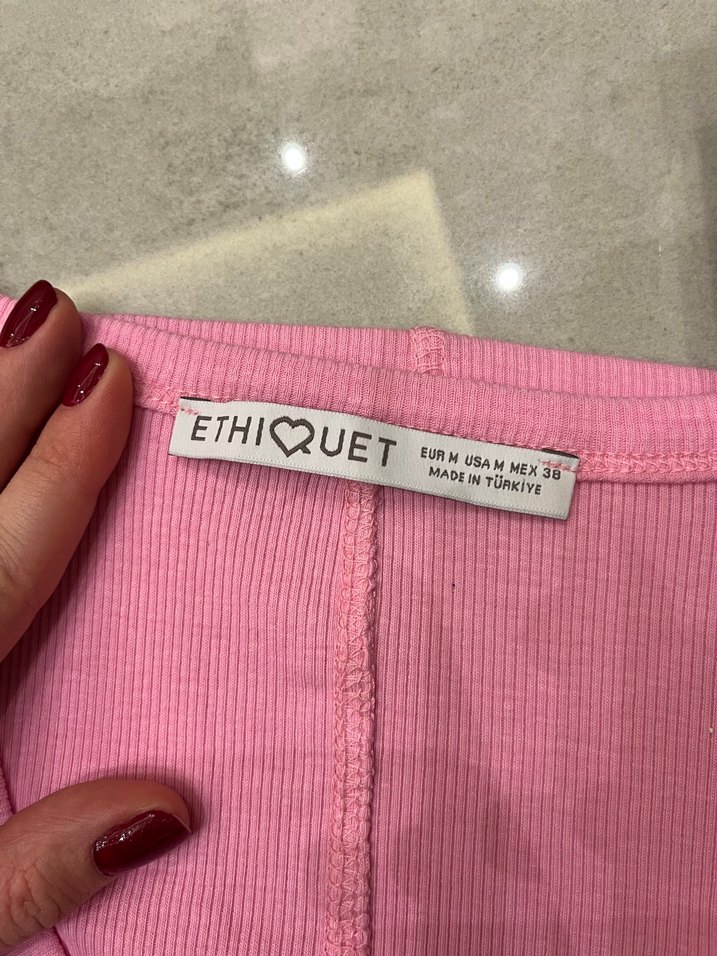 ethiquet pembe kalın askılı atlet - Görsel 3