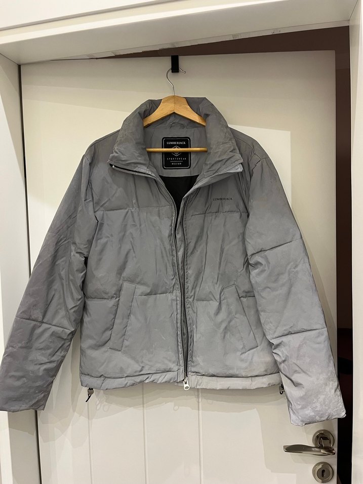 lumberjack gri yansimali-pariltili mont - Görsel 2