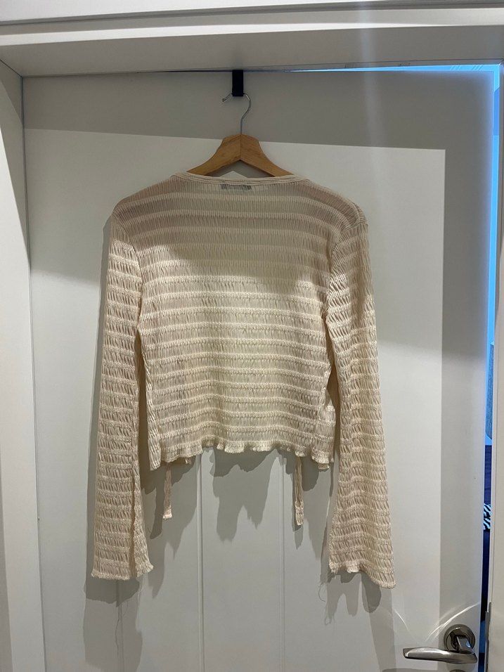 trendyolmilla bej rengi ince hırka - Görsel 3