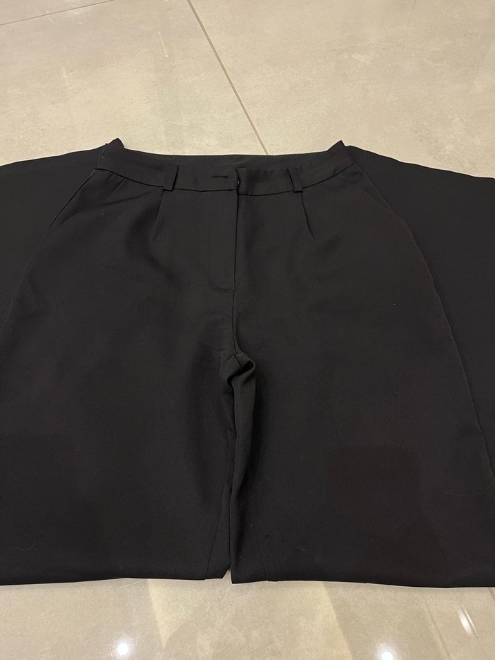 trenyolmilla siyah kumaş pantolon - Görsel 2