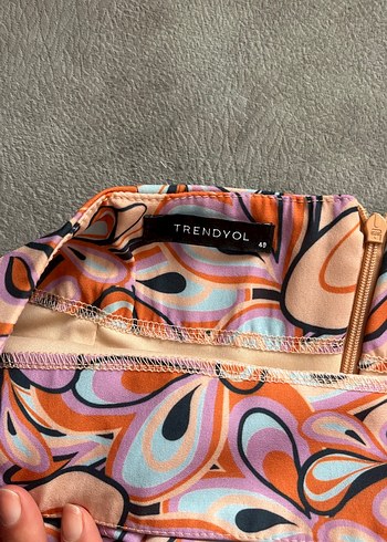 Bohem Tarz Mini Batik Desenli Etek - Görsel 3