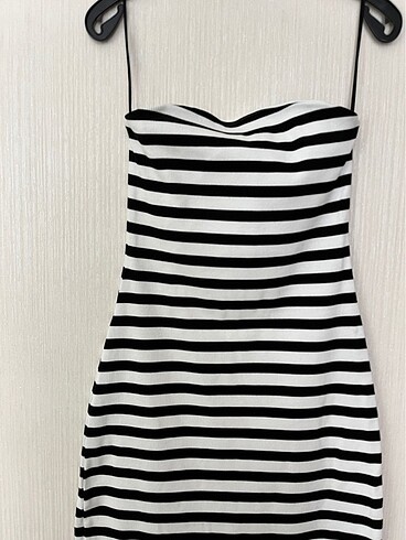 H&M H&M straplez midi elbise