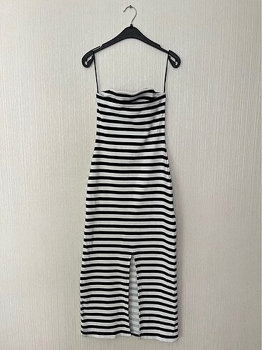s Beden H&M straplez midi elbise