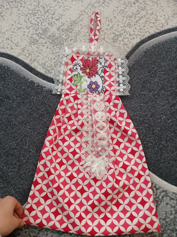 Nakışlı Çok Renkli Mutfak için poşetlik - Görsel 4