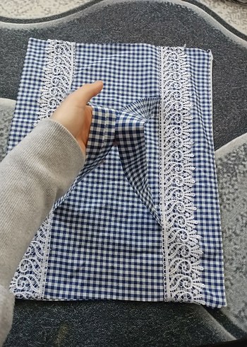 Nakışlı Mavi borcam çantası sıfır dir - Görsel 2