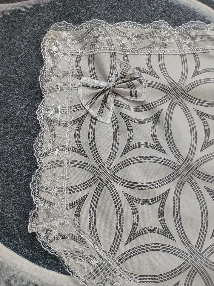 Nakışlı Gri Mutfak için ranir poşetlik borcam çantası - Görsel 4