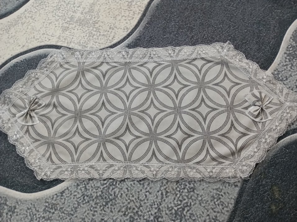 Nakışlı Gri Mutfak için ranir poşetlik borcam çantası - Görsel 5