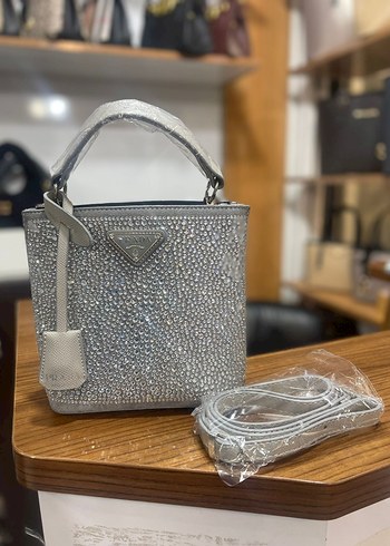 Prada taşlı Kadın Çanta - Görsel 9
