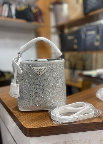 Prada taşlı Kadın Çanta - Görsel 8