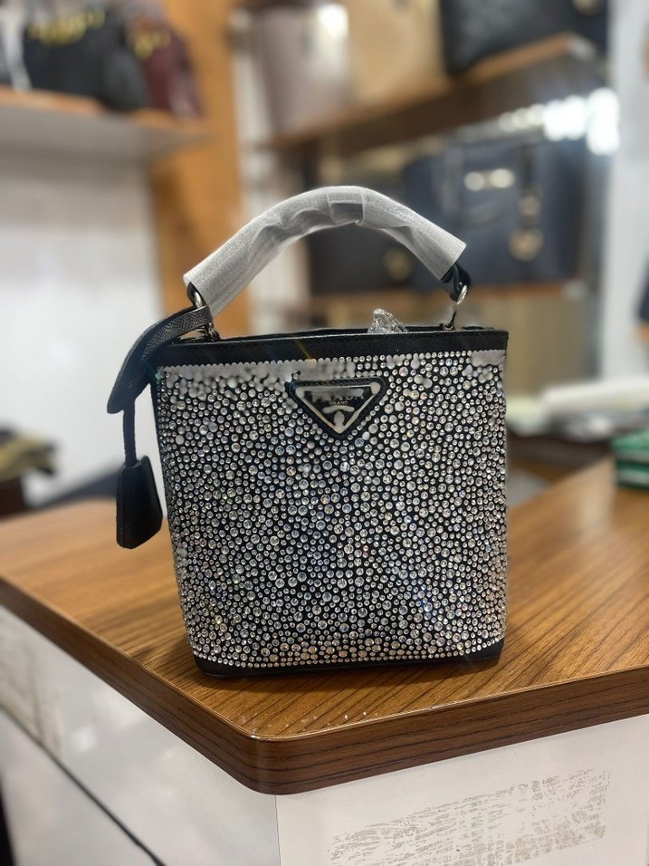 Prada taşlı Kadın Çanta - Görsel 2