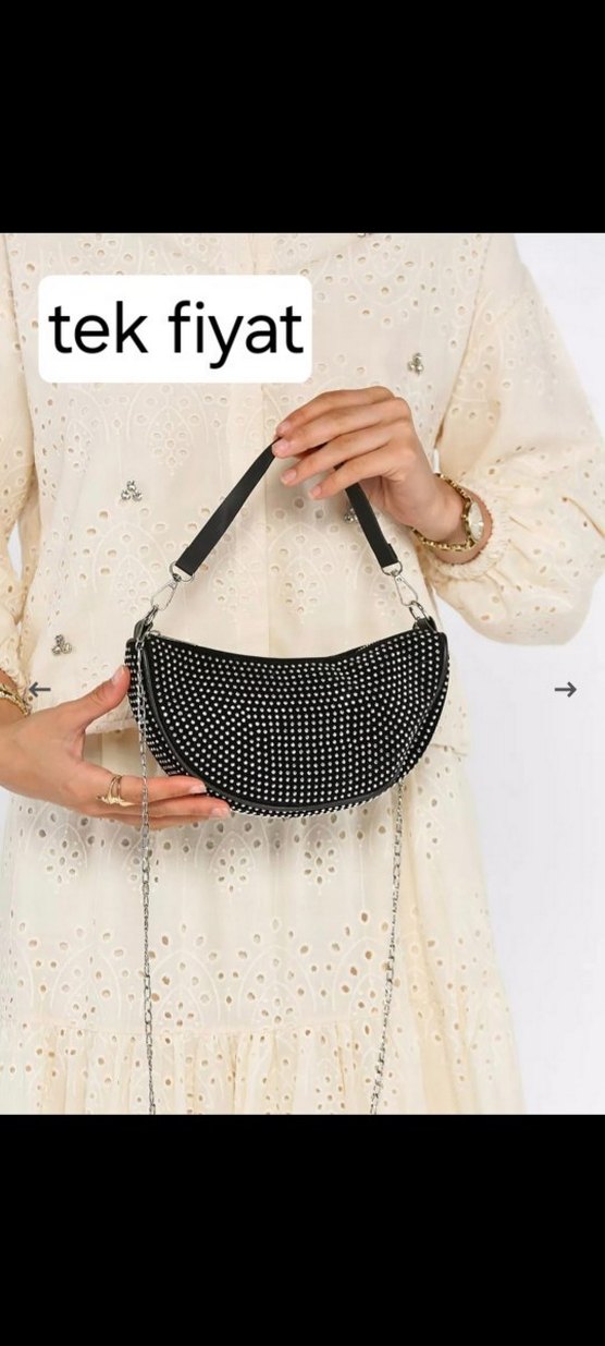 Kadın taşlı abiye çanta - Görsel 4
