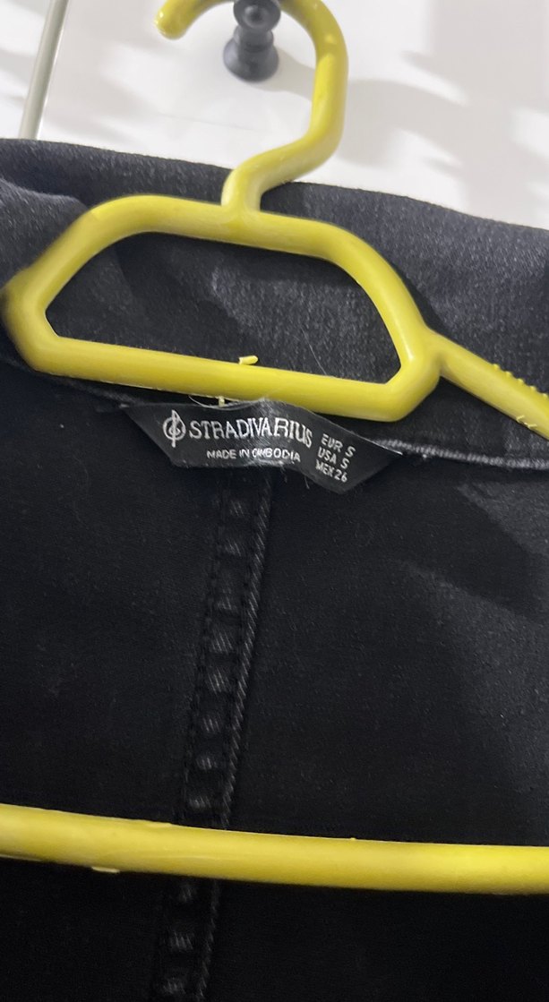 Kemerli Siyah Denim Kadın Tulum - Görsel 3