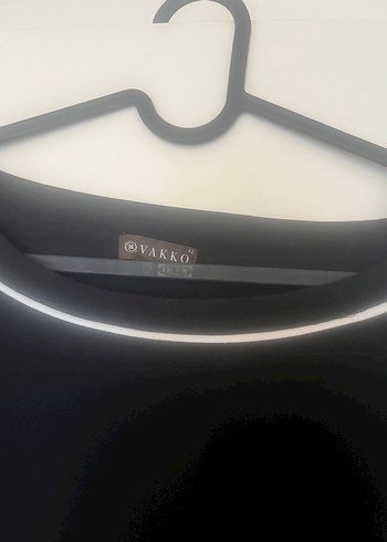 Uzun Kollu Siyah Drapeli Triko Elbise - Görsel 6