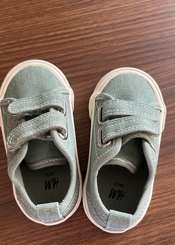 21 Beden H&M Turkuaz Erkek Çocuk Cırt Cırtlı Sneakers