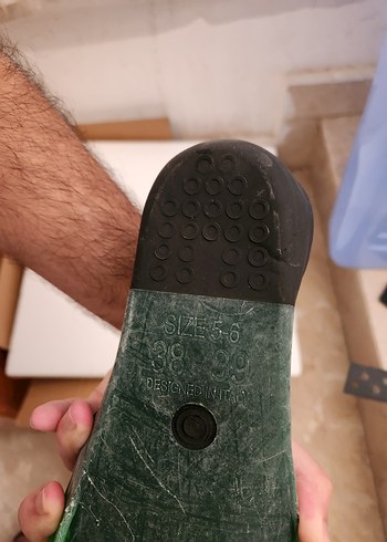 Erkek Yeşil Spor Lastik Su Ayakkabısı - Görsel 6