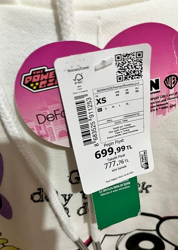 Defacto DeFacto Beyaz Baskılı Pamuk Sweatshirt